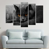 Британска дългокосместа котка - картина пано за стена - Thumbnail 3