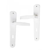 Бяла дръжка за обикновена брава 90 мм Класико SONICO - Thumbnail 1