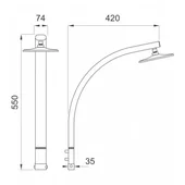 Душ панел 2 части Ferro Rimini - Thumbnail 2
