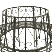 Градинска пейка за около дърво, 160 см, стомана - VL313033 - Thumbnail 5