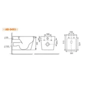 Конзолна тоалетна чиния RIMLESS ICC 5036 INTER CERAMIC - Thumbnail 5