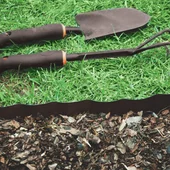 Ограничителна лента за трева 9 м x 20 см кафява BRADAS - Thumbnail 3