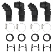 Соларни нагреватели за басейни - 2 бр 75x75x36 см HDPE алуминий - Thumbnail 7