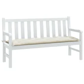 Възглавница за градинска пейка меланж кремава 150x50x7 см плат - VL4002555 - Thumbnail 1