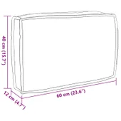 Възглавница за палет за облегалка Тропическа джунгла 60x40x12 см Оксфордска платка - Thumbnail 6