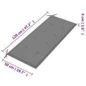 2-местна градинска пейка с възглавница, 120 cм, евкалипт масив - VL3060970 - Thumbnail 10