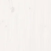 Градинска пейка с маса, 2-местна, бяла, бор масив - VL825157 - Thumbnail 7