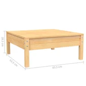 Градински комплект,бор 3 части с възглавници - Thumbnail 10