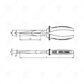 Клещи човки 160мм 6" Е15-13 CETA-FORM - Thumbnail 2