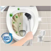 Kошче за баня и четка за тоалетна хром ICA 8355S INTER CERAMIC - Thumbnail 4