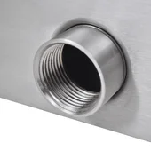 Правоъгълен фонтан за басейн, LED, стомана, 45 см - Thumbnail 8