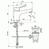 Стоящ смесител за умивалник Scorpio Grande VIDIMA - Thumbnail 2