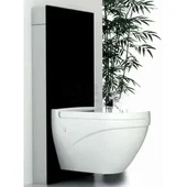 Структура за вграждане тоалетна чиния панел черно стъкло BOCCHI - Thumbnail 1