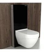 Структура за вграждане тоалетна чиния панел черно стъкло BOCCHI - Thumbnail 2