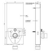 Структура за вграждане тоалетна чиния панел черно стъкло BOCCHI - Thumbnail 5