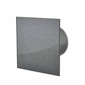 Вентилатор за баня ММ-P  ф100, с клапа, стъкло, прав - асфалт - Thumbnail 1