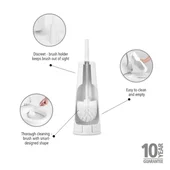 Четка за тоалетна ReNew Matt White BRABANTIA - Thumbnail 5