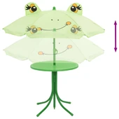 Детски градински бистро комплект от 3 части, с чадър, зелен - Thumbnail 5