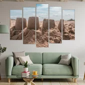 Детски пясъчен замък - картина пано за стена - Thumbnail 3