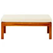 Градинска пейка със сенник и табуретки за крака, акация масив - VL3058007 - Thumbnail 9