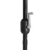 Градински чадър с метален прът, 300 см, лазурен - Thumbnail 6