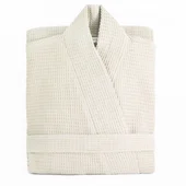 Халат Waffle за SPA размер L/XL eкрю BULGARIA TEX - Thumbnail 1