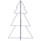 Коледна елха конус, 200 LED сини, за закрито и открито, 98x150 см - Thumbnail 5
