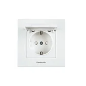 Контакт с капак 16A Karre Plus бял PANASONIC - Thumbnail 1
