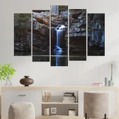 Малък водопад и езеро - картина пано за стена - Thumbnail 3