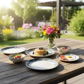 Порцеланов сервиз за хранене 24 части Водовъртеж TOPRAKSAN - Thumbnail 4