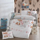Спален комплект за бебе 4 части 100% памук Кученца ZAMBAK - Thumbnail 2