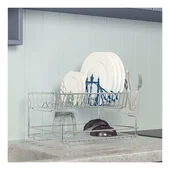 Сушилник за съдове на 2 нива TR KB 005 сребрист TEKNO TEL - Thumbnail 3