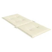 Възглавници за стол с облегалка 2 бр кремави 120x50x3 см плат - VL43181 - Thumbnail 6