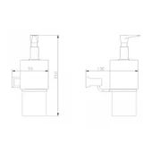 Дозатор за течен сапун 310 Евкалипт - Thumbnail 2