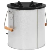 Къмпинг печка на дърва, сребриста, 45x25x26 см стомана - Thumbnail 6