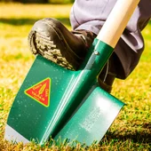 Крива лопата закалена с отвор Ф40 YAPARLAR - Thumbnail 2