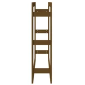 Поставка за дърва за огрев меденокафява 100x25x100 см бор масив - Thumbnail 6