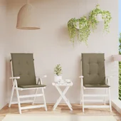 Възглавници за стол 2 бр меланж таупе 120x50x4 см плат - VL4002436 - Thumbnail 4