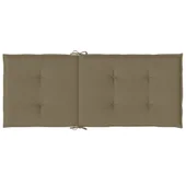 Възглавници за стол 2 бр меланж таупе 120x50x4 см плат - VL4002436 - Thumbnail 7