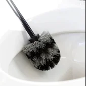 Четка за тоалетна черна ReNew Matt Black BRABANTIA - Thumbnail 3