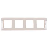 Четворна рамка за ел. ключове и контакти цвят крем Legrand Niloe - Thumbnail 1