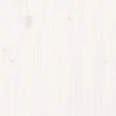 Градинска пейка, бяла, 110x38x45 см, борово дърво масив - VL825094 - Thumbnail 7