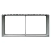 Навес за дърва, поцинкована стомана, 330x92x153 см, сив - Thumbnail 3