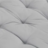 Палетна възглавница за под, памук, 120x40x7 см, сива - Thumbnail 6