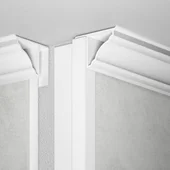 Бял декоративен профил за ламперия 2.70 м VILO - Thumbnail 1