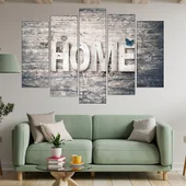 Декорация "У дома" върху дърво - картина пано за стена - Thumbnail 3