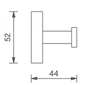 Закачалка за баня Ава ICA 3453W INTER CERAMIC - Thumbnail 2