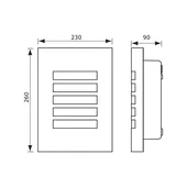 Фасаден аплик SYDNEY/SQ 60W VIVALUX - Thumbnail 2