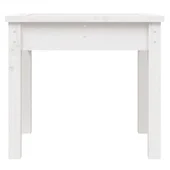 Градинска пейка, бяла, 50x44x45 см, борово дърво масив - VL823991 - Thumbnail 4