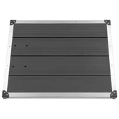 Градински душ със сива основа, стомана - 225 см - Thumbnail 12